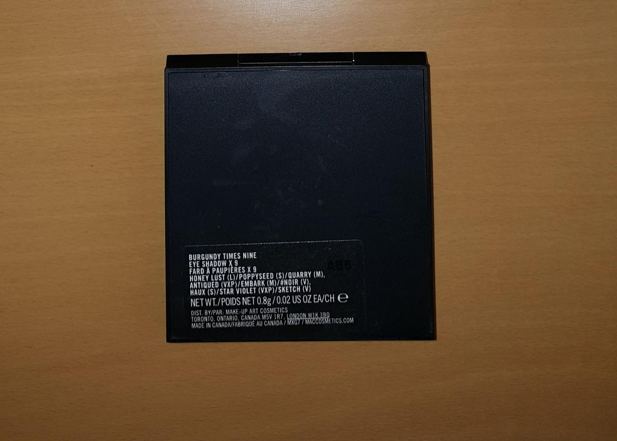 sombras burgundy times nine mac honey lust poppyseed haux start violet noir