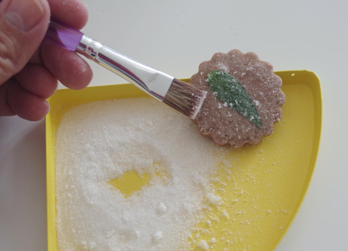 doctorcookies cómo petrificar flor y hoja comestible (15)