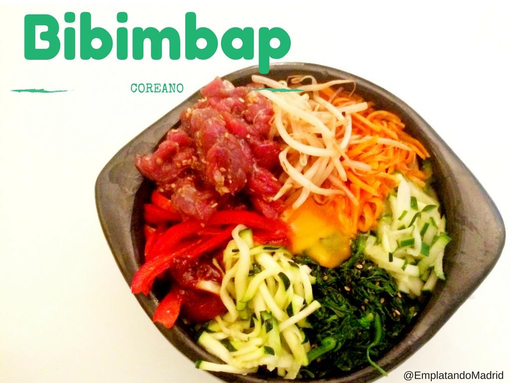 Receta de bibimbap coreano