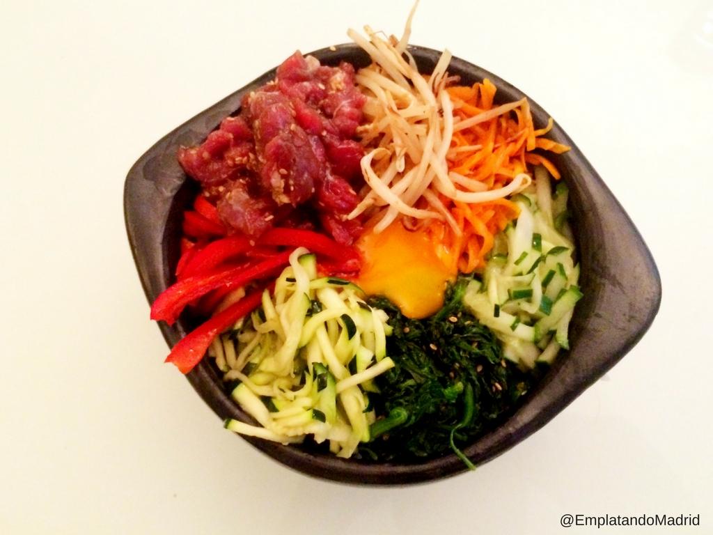 Es muy bonita esta receta de Bibimbap coreano