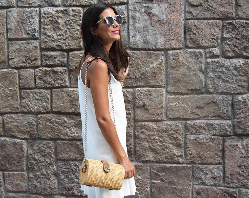 white dress street style fashion