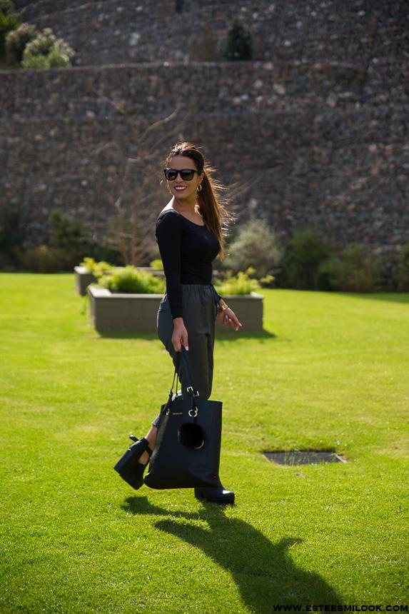 pentalon ancho de paño-8704