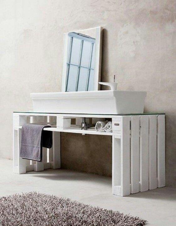 Muebles de palets - Mueble de lavabo