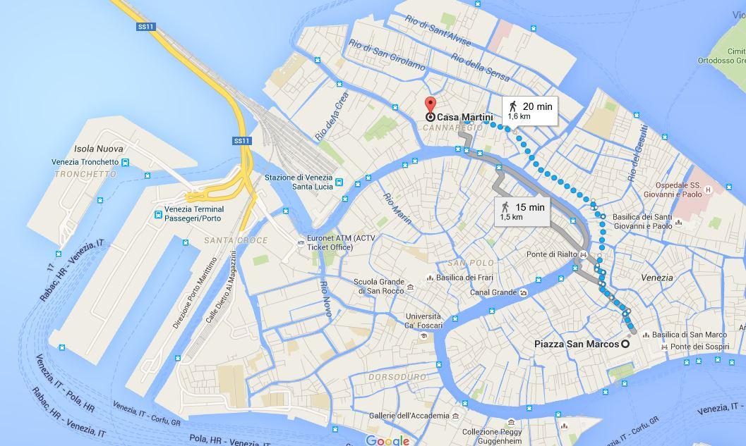 Itinerario Casa Martini - S. Marcos