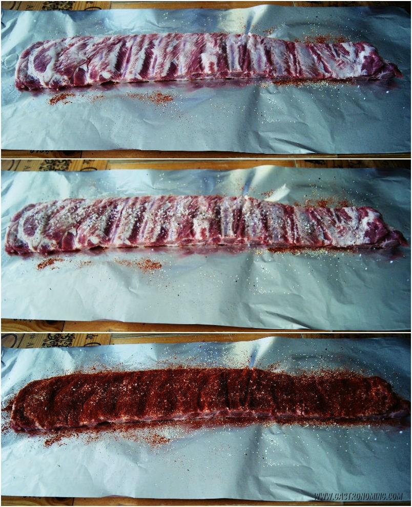 Costillas de cerdo con salsa barbacoa