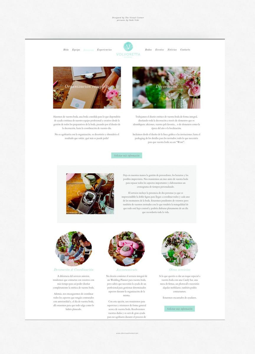 Diseño web por The Visual Corner barcelona