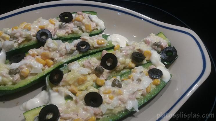 Barquitas de calabacin