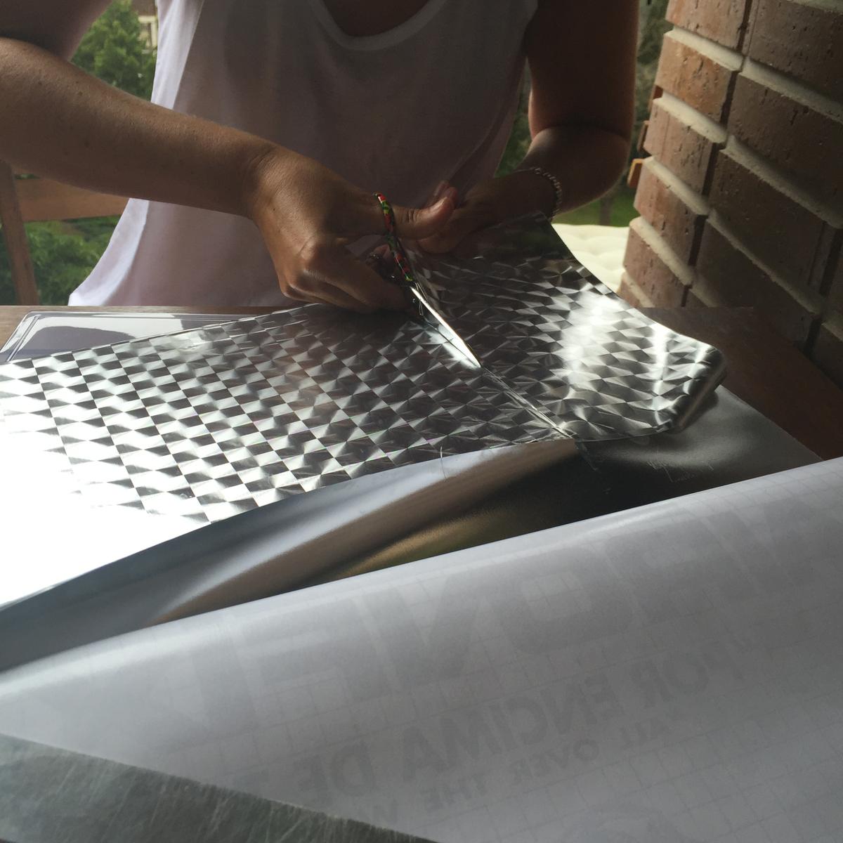 ajustamos el cartón al tamaño del marco