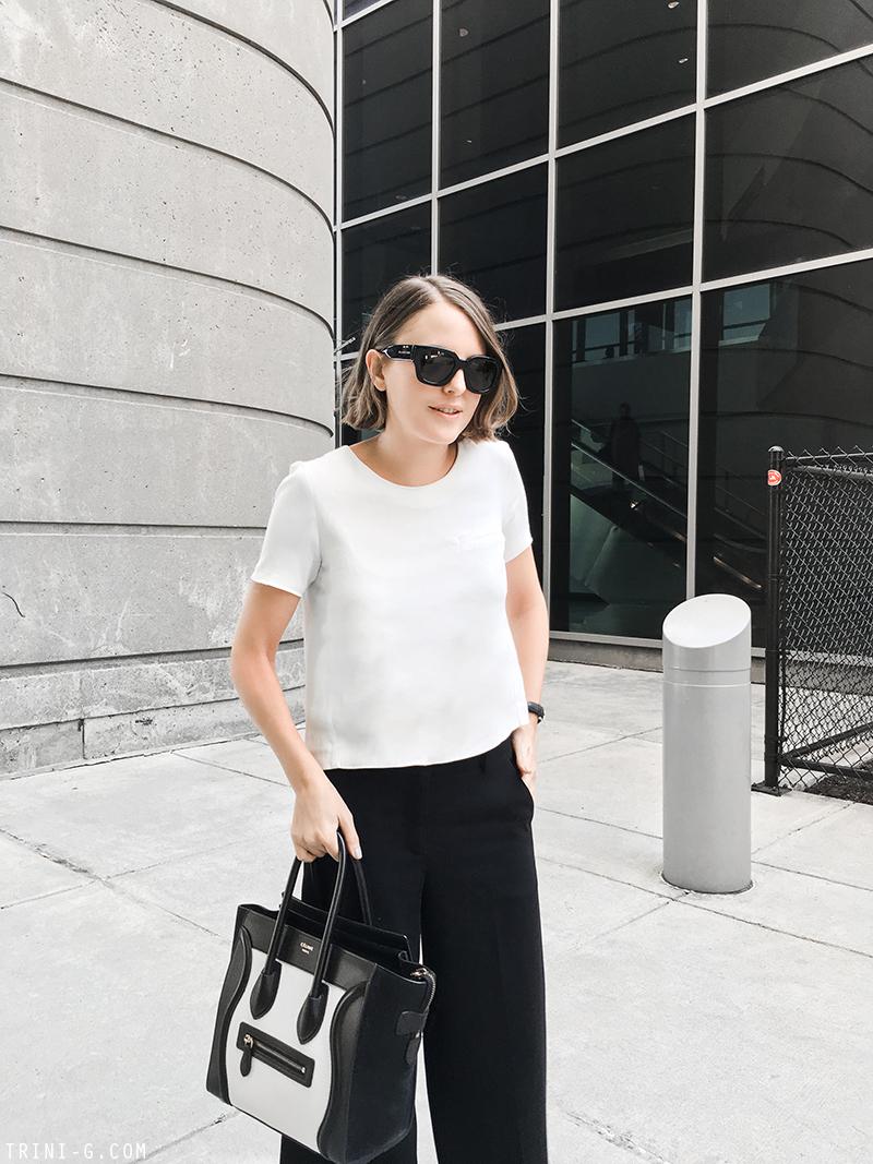 Trini | Theory pants Céline slip on sneakers