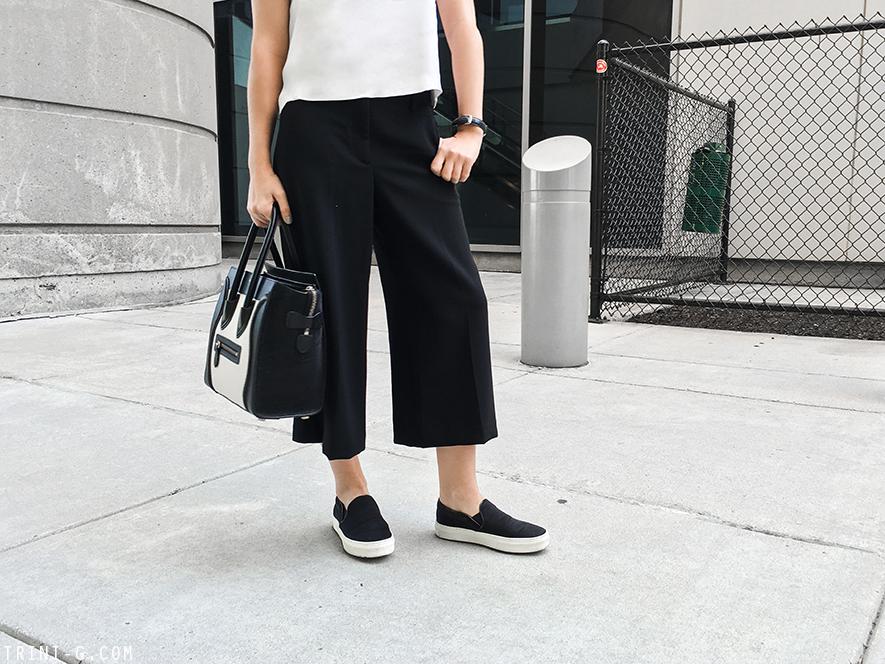 Trini | Theory pants Céline slip on sneakers