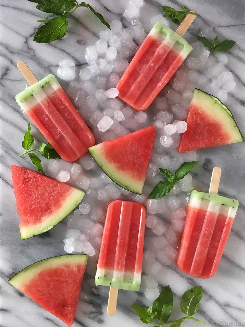 Polos de sandía mármol blog