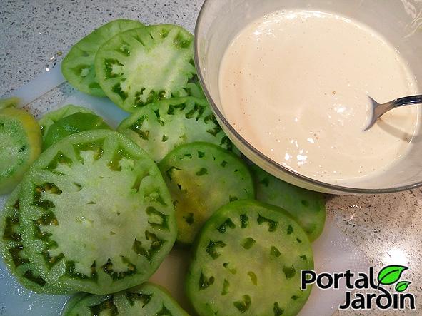 Tomates verdes fritos Portal Jardín