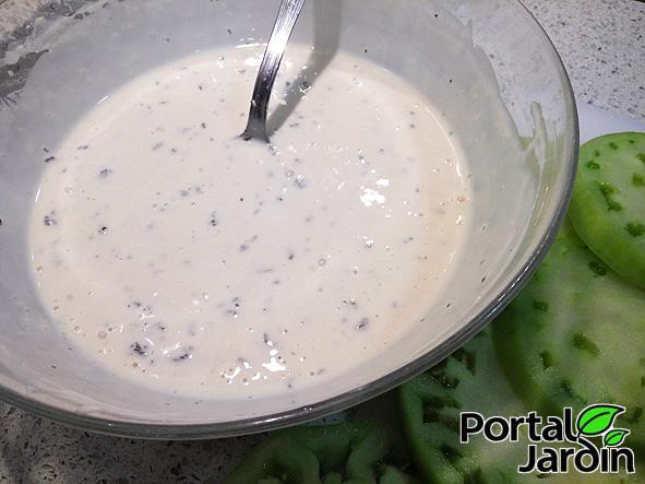 Tomates verdes fritos Portal Jardín