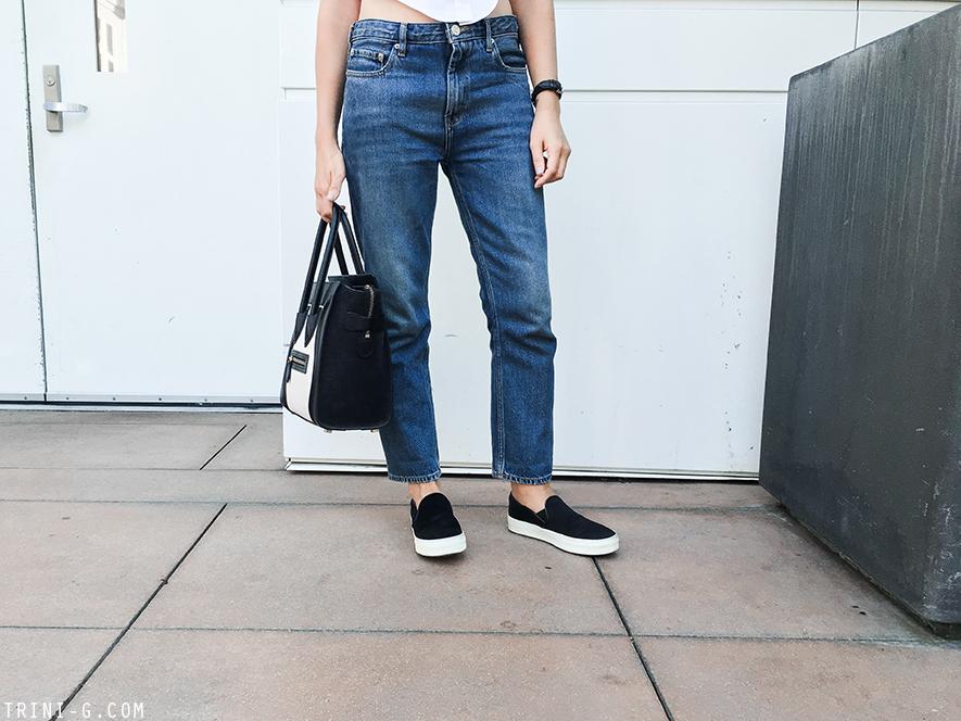 Trini | Balenciaga white top Acne Studios pop jeans