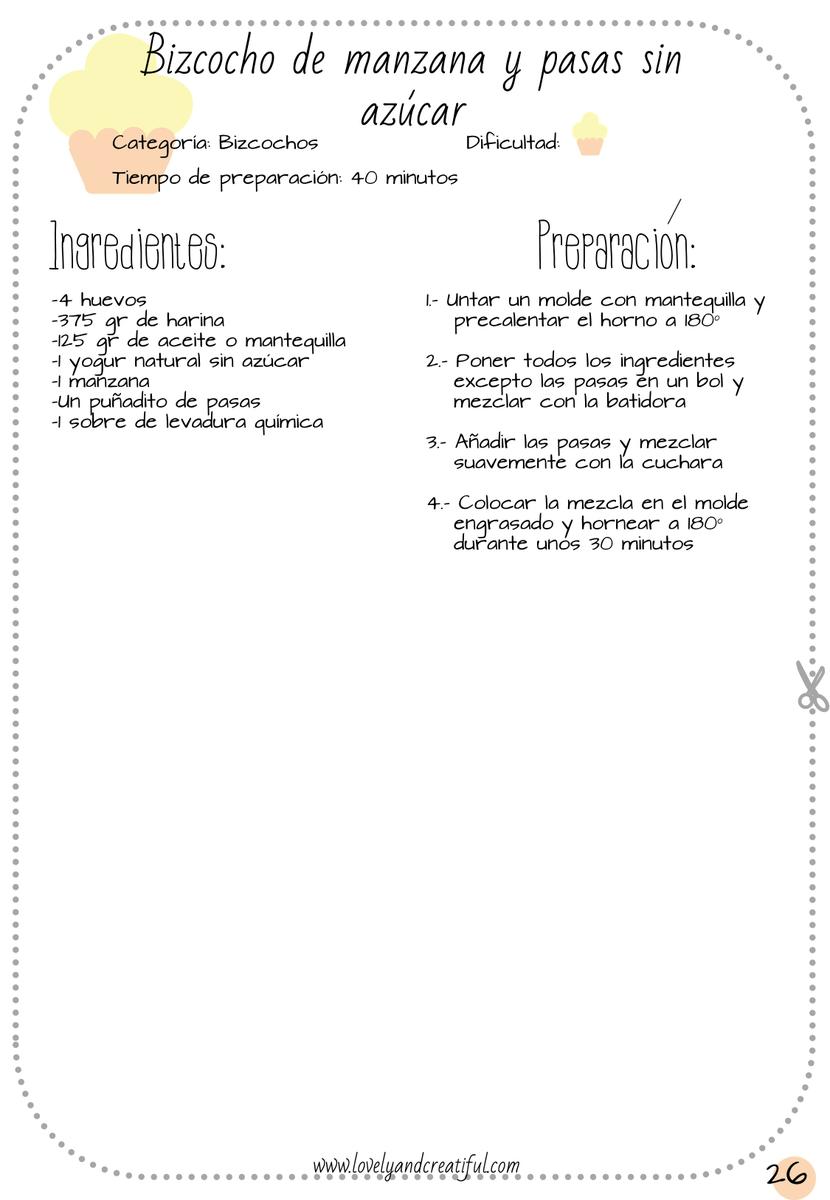 Coleccionable_bizcocho sin azúcar