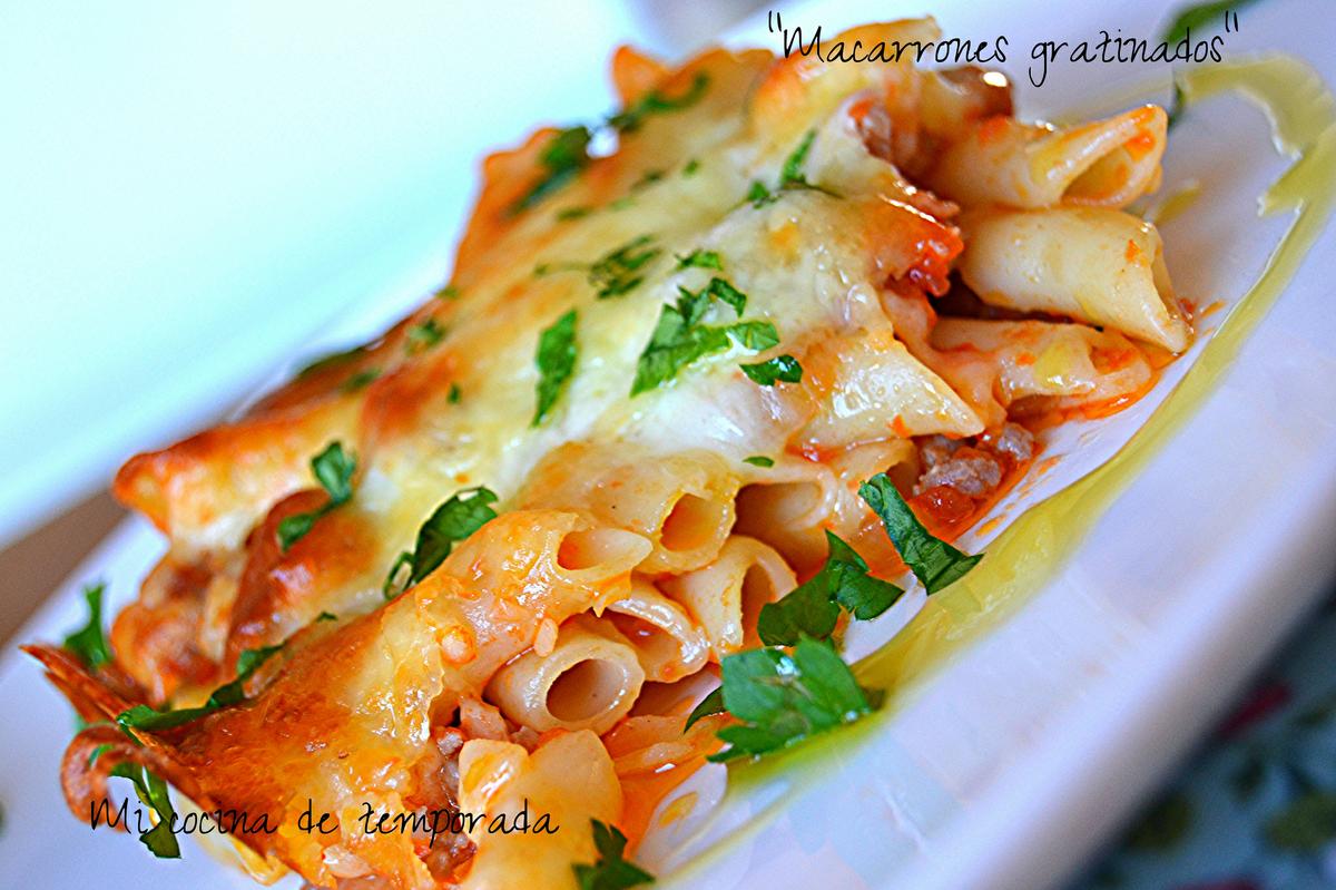 MACARRONES GRATINADOS