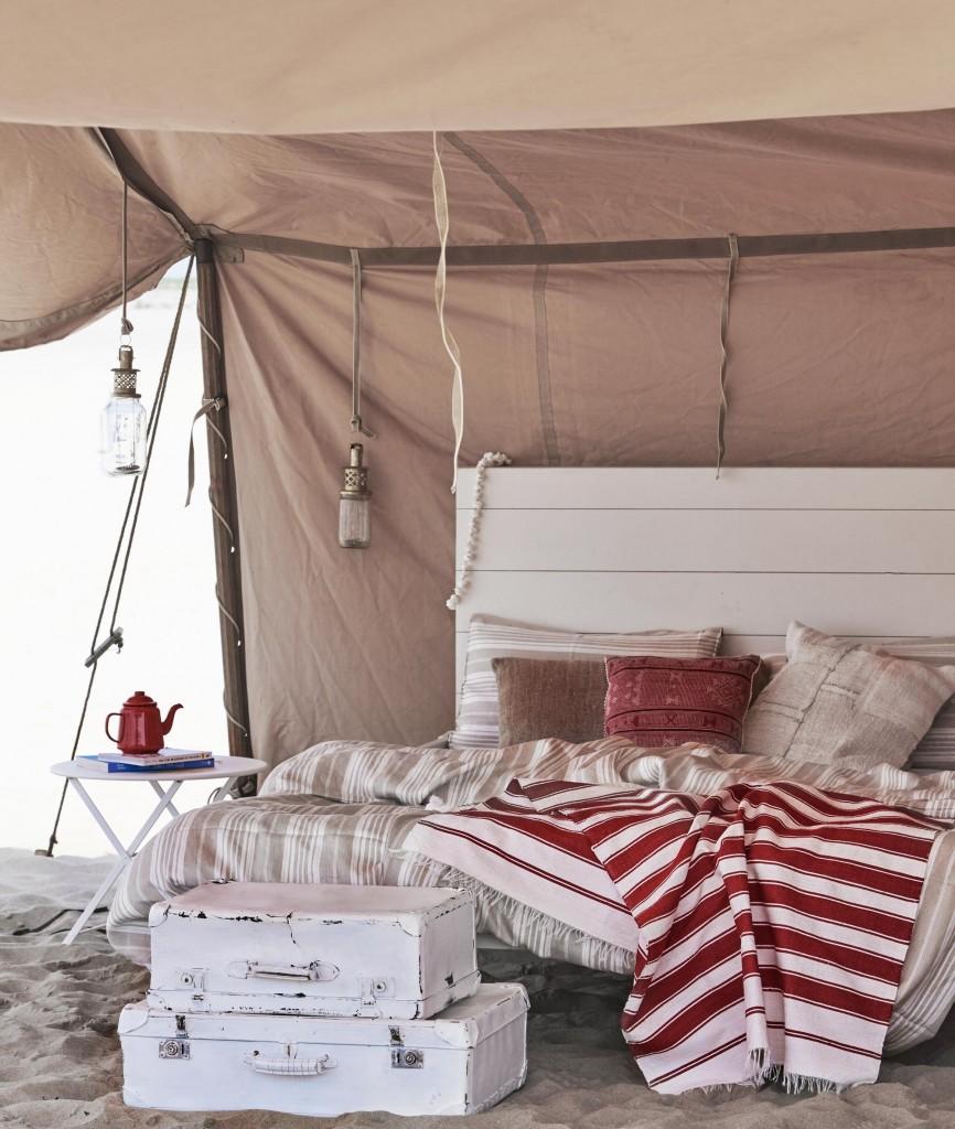 Glamping en la playa - cama