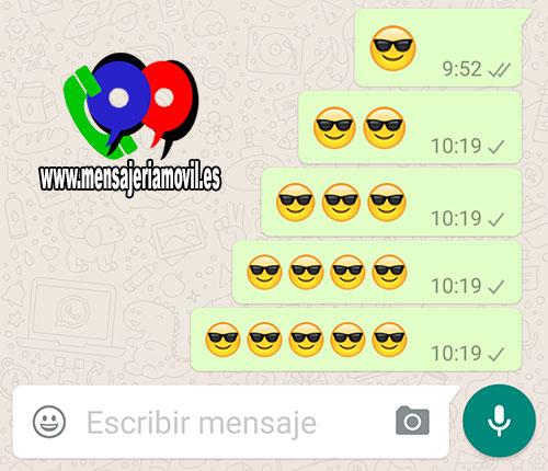 emojis gigantes dentro de WhatsApp para Android