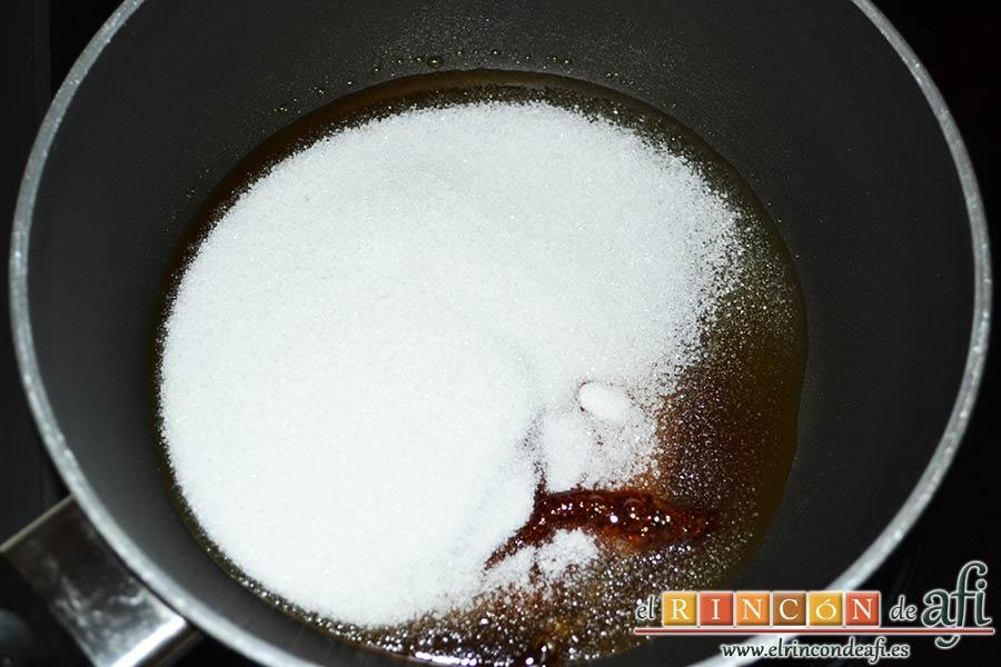 Tocinillo de cielo, lo ponemos a fuego medio