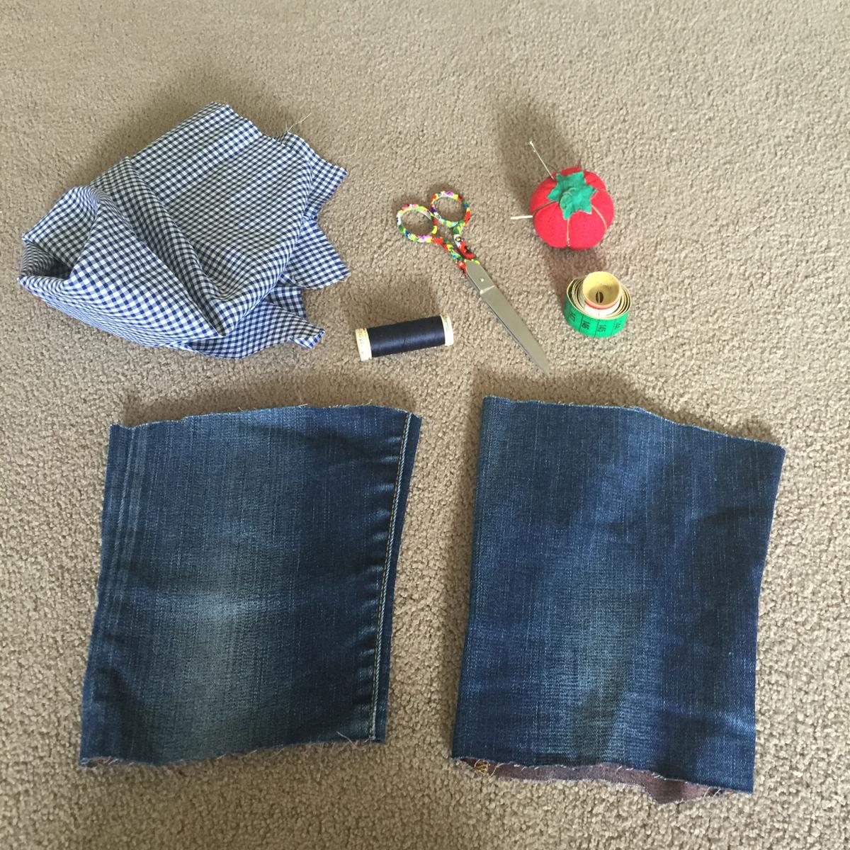 01. RECICLANDO VAQUEROS - materiales necesarios