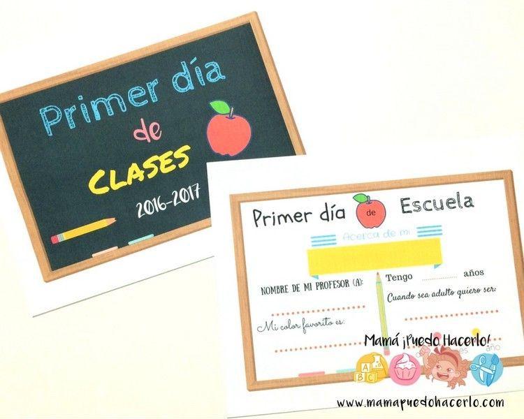 Ideas para recordar el primer dia de clases 