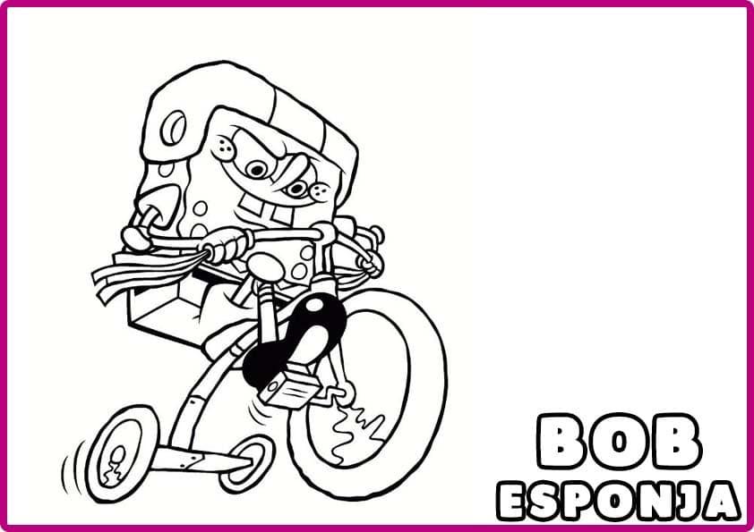 BOB ESPONJA EN LA BICI