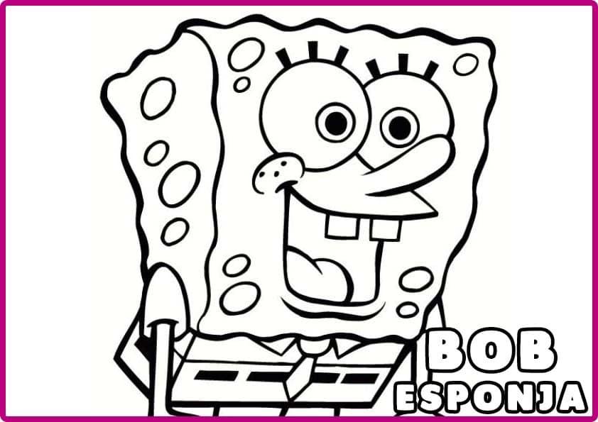DIBUJO DE BOB ESPONJA PARA COLOREAR