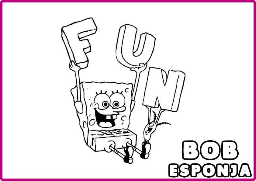 COLOREAR A BOB ESPONJA