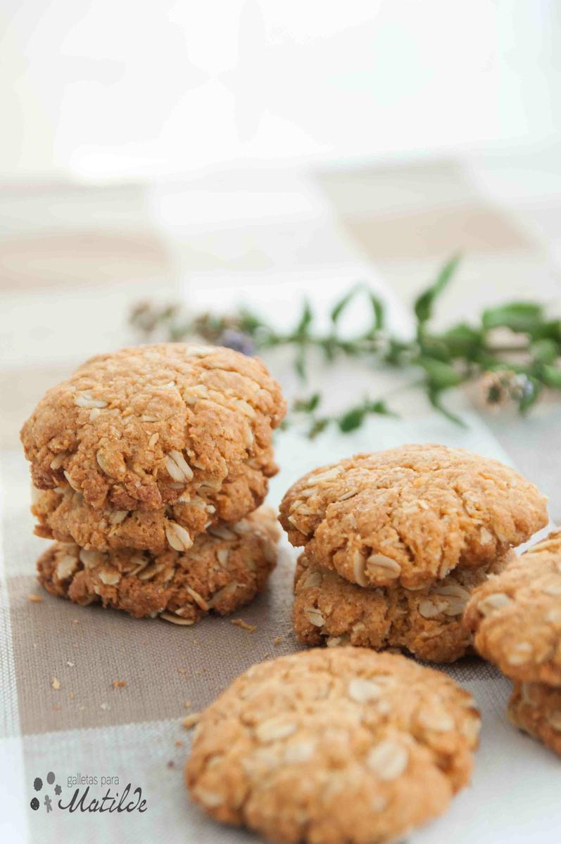 Galletas de avena y coco Anzac