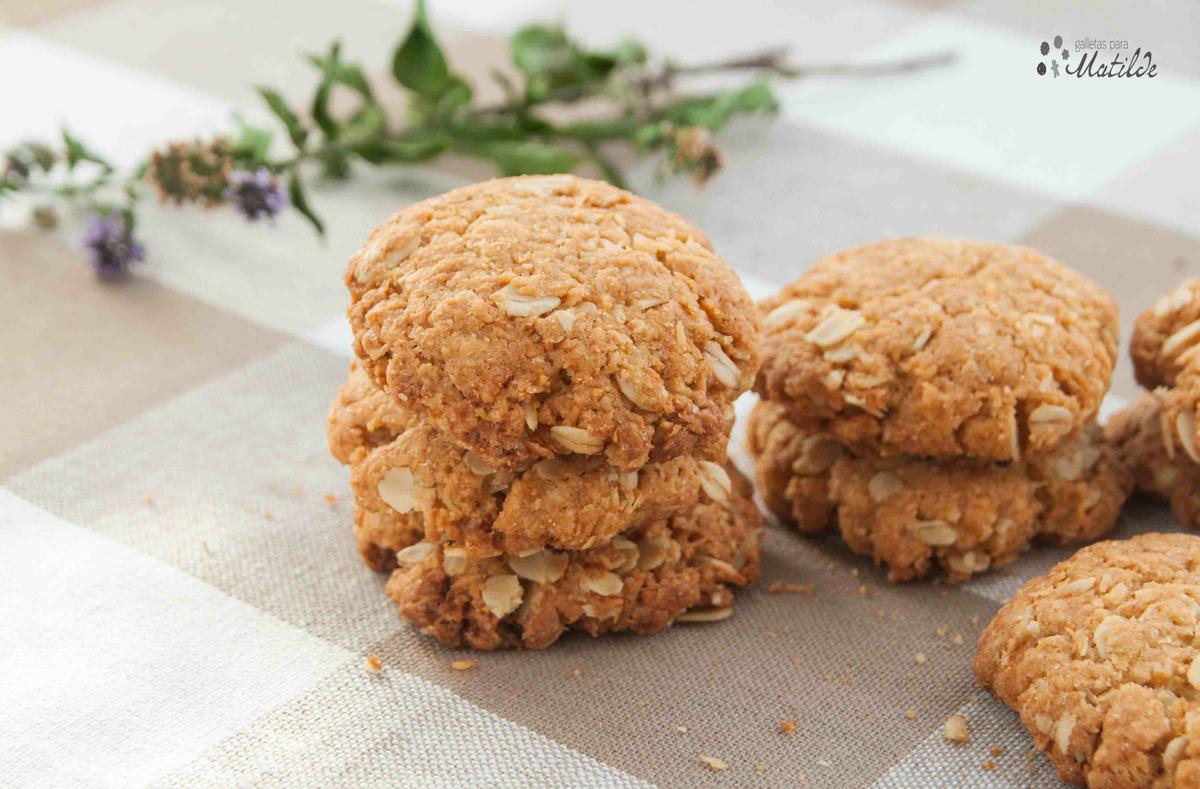 Galletas de avena y coco Anzac