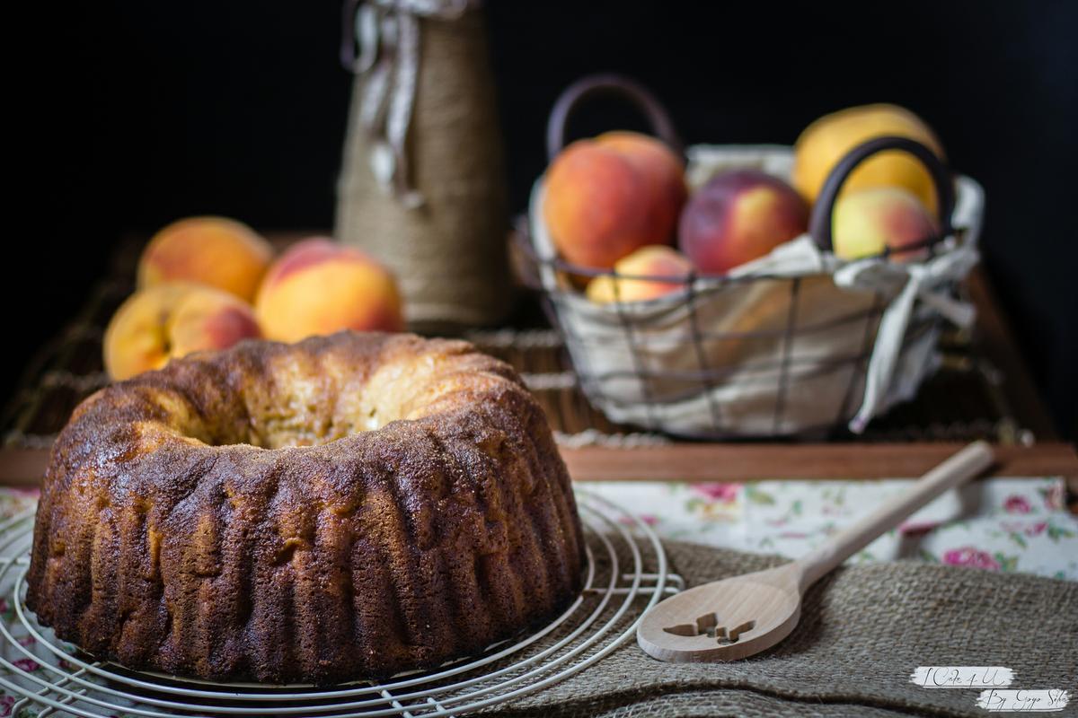 Bundt Cake de Melocotón y Nata (crema de leche)