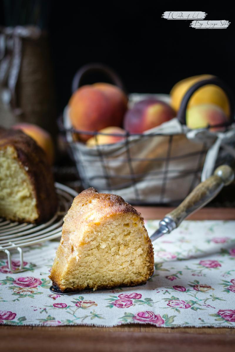 Bundt Cake de Melocotón y Nata (crema de leche)