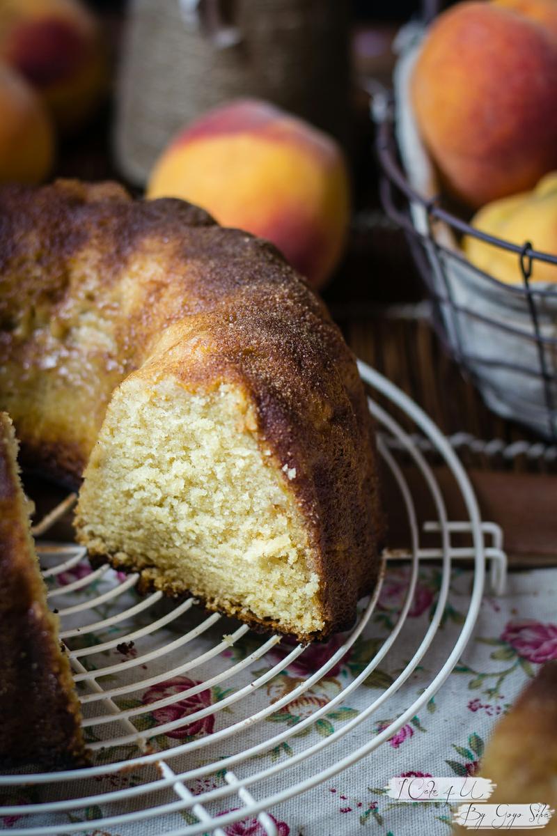 Bundt Cake de Melocotón y Nata (crema de leche)