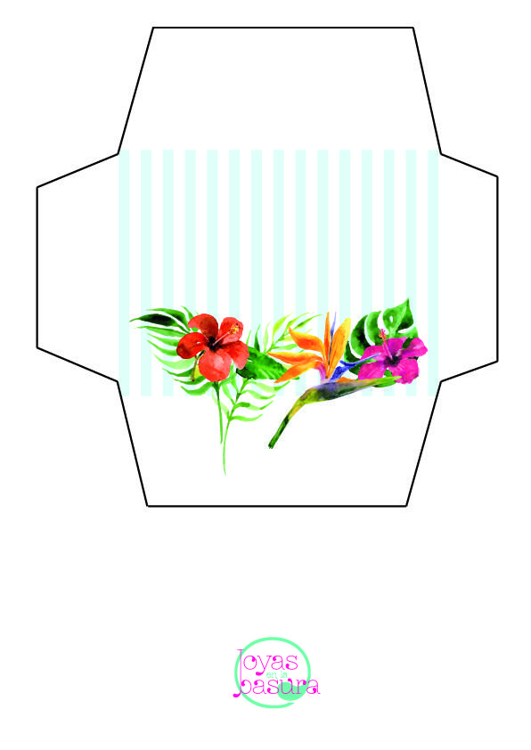 Imprimible Snail Mail Tropical