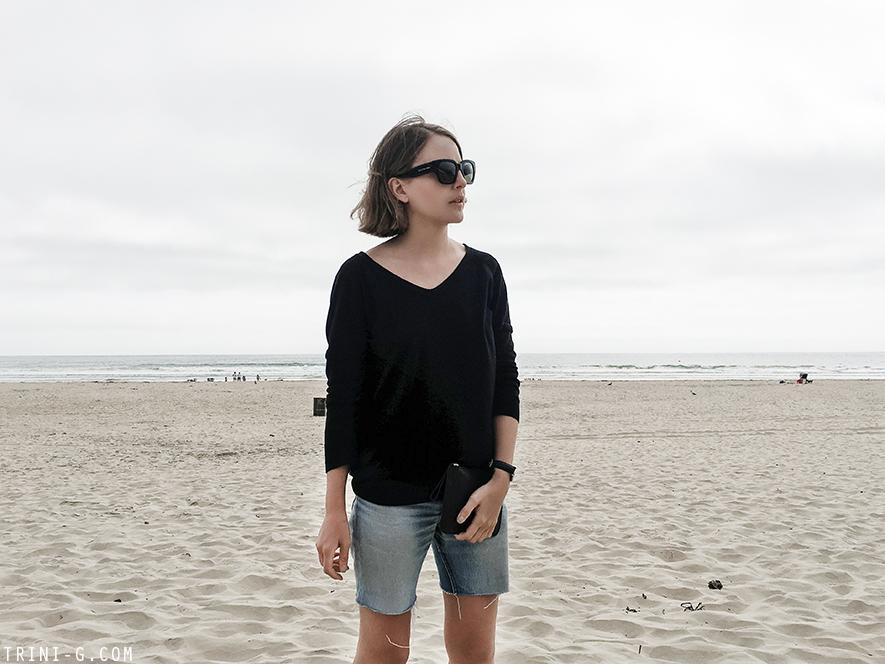 Trini | The Kooples jumper Lee denim shorts