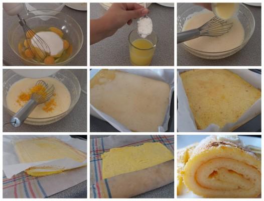 brazo-de-naranja-o-torta-de-naranja elaboración