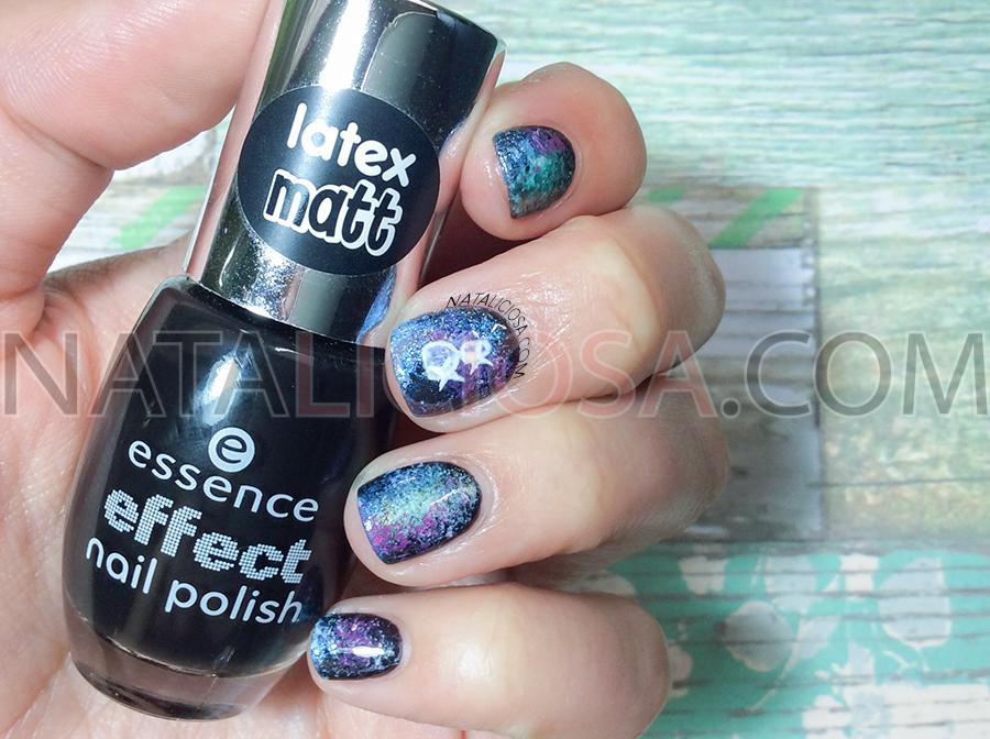 manicura de galaxia holografica