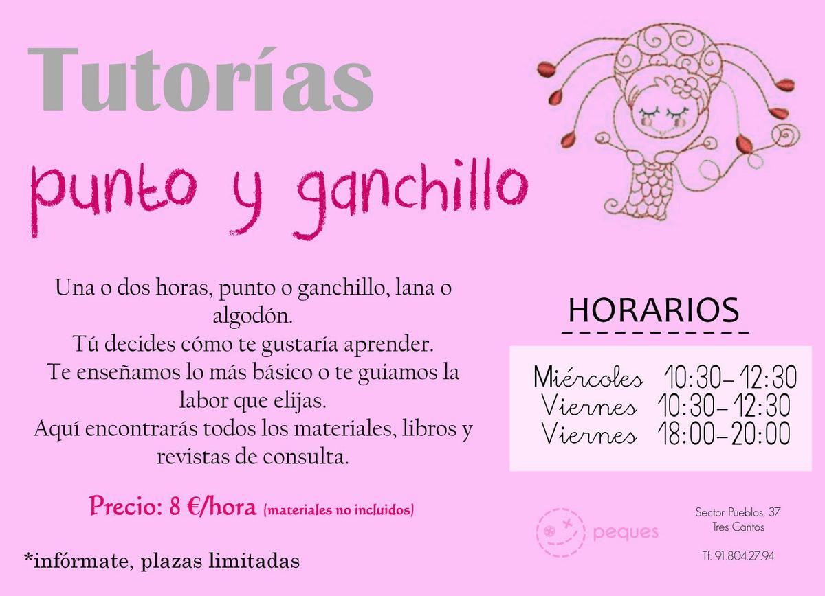 Tutorías punto y ganchillo en mercería Peques