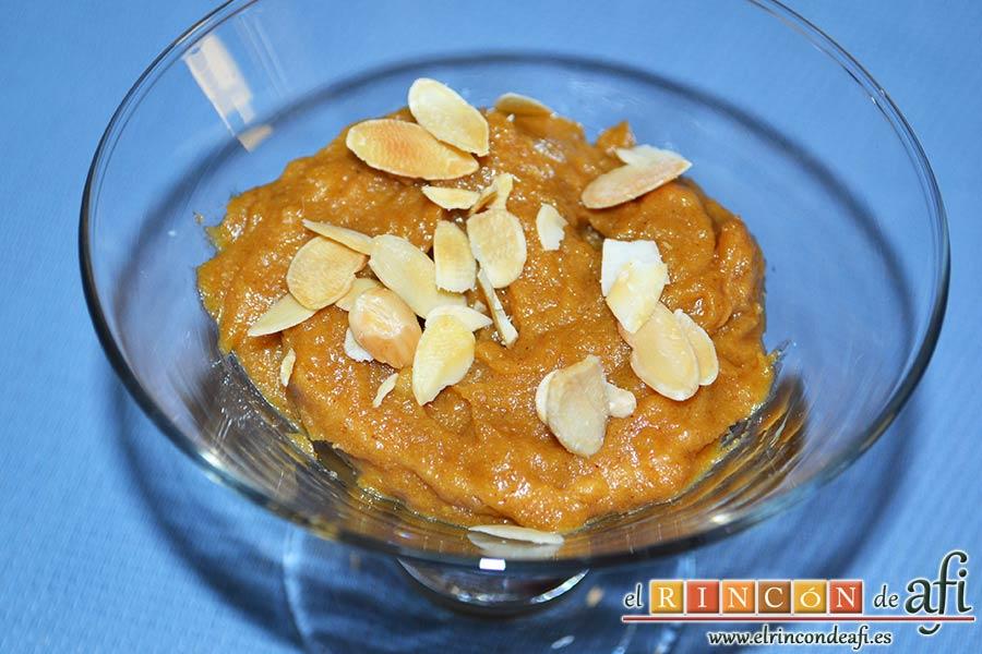 Plátanos amasados con gofio, sugerencia de presentación