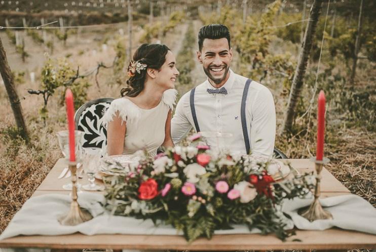 Una boda intima con aires otoñales