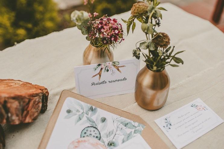 Una boda intima con aires otoñales