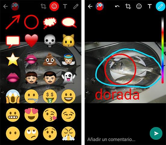 WhatsApp para Android introduce dibujar y añadir stickers en fotos