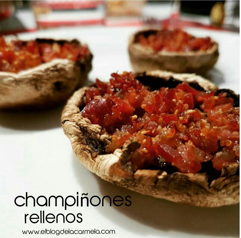 receta de champiñones rellenos de jamón 
