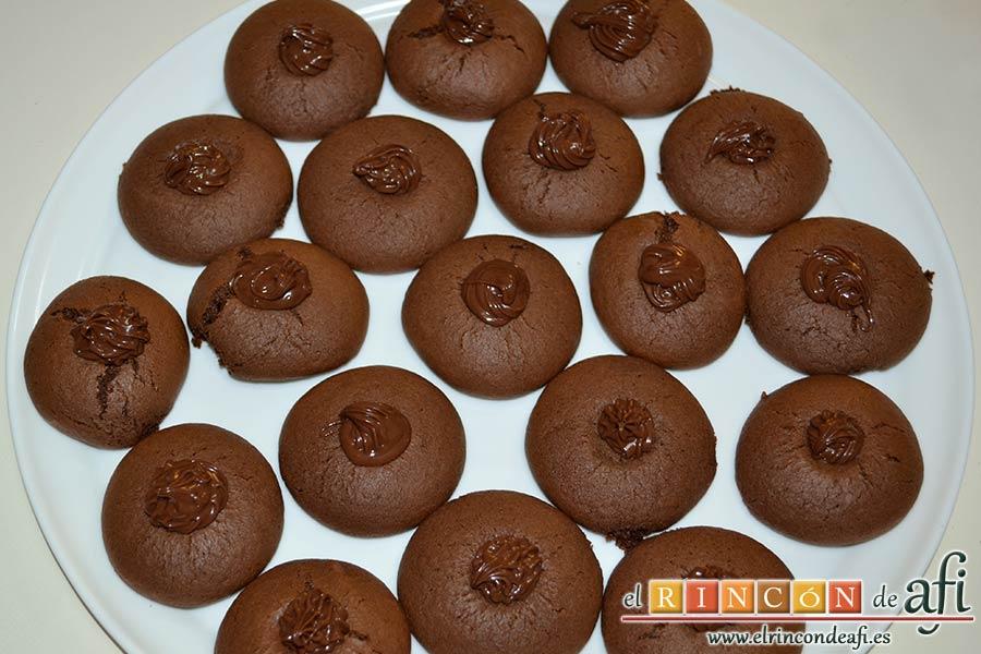 Nutellotti o galletas de Nutella, sugerencia de presentación