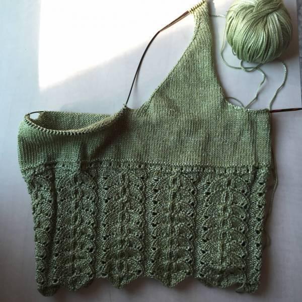 delantero top de punto