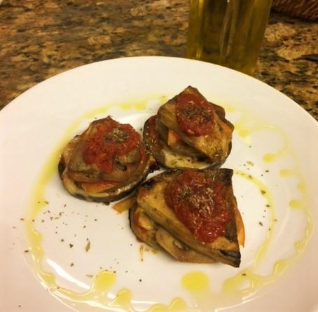 Milhojas de berenjena, Emplatado