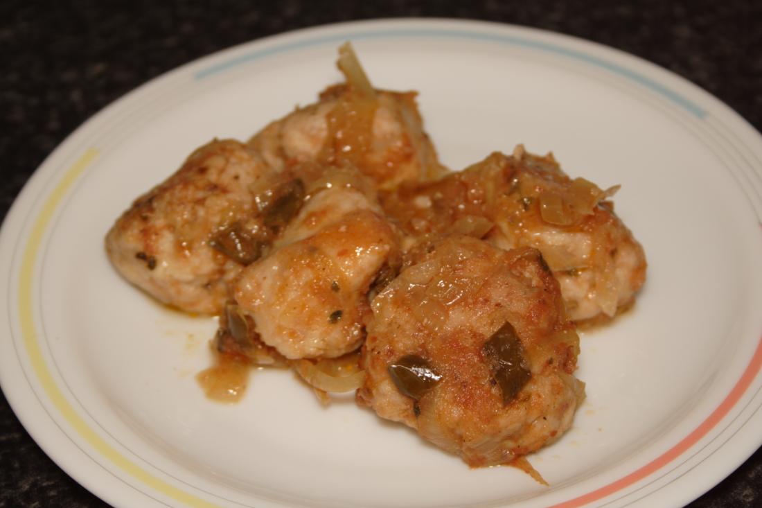 ALBÓNDIGAS DE POLLO Y BEICON 13