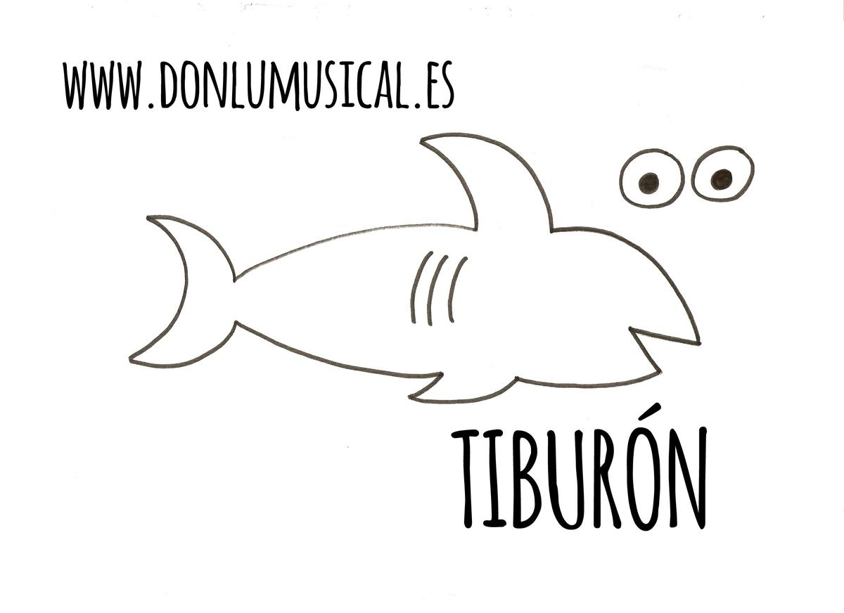 plantilla tiburon