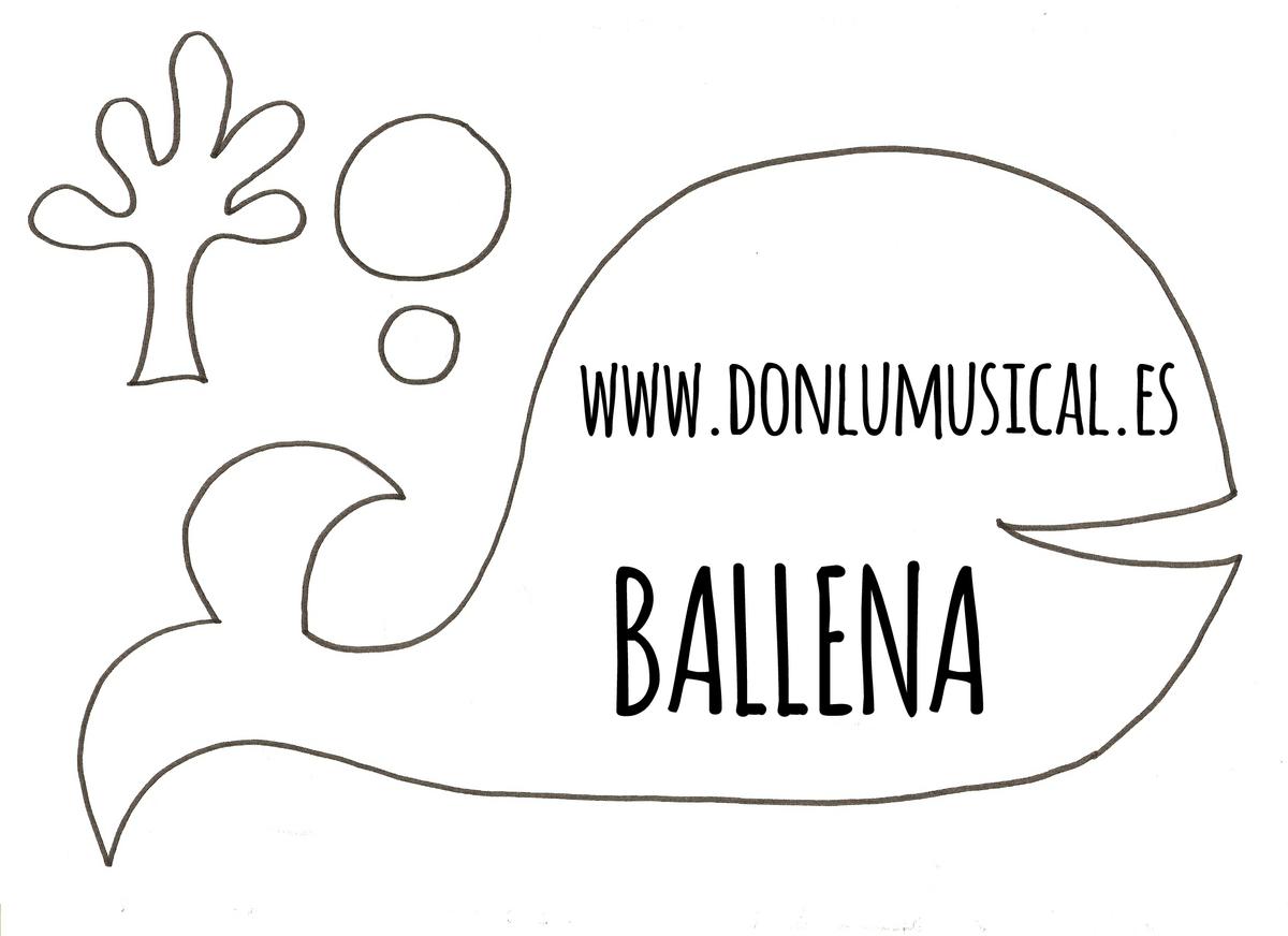 ballena plantilla