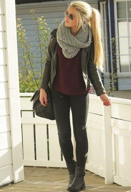 Hermosos outfits con pashmina ideal para invierno